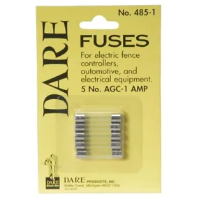 1 Amp Fuses, 5 pk