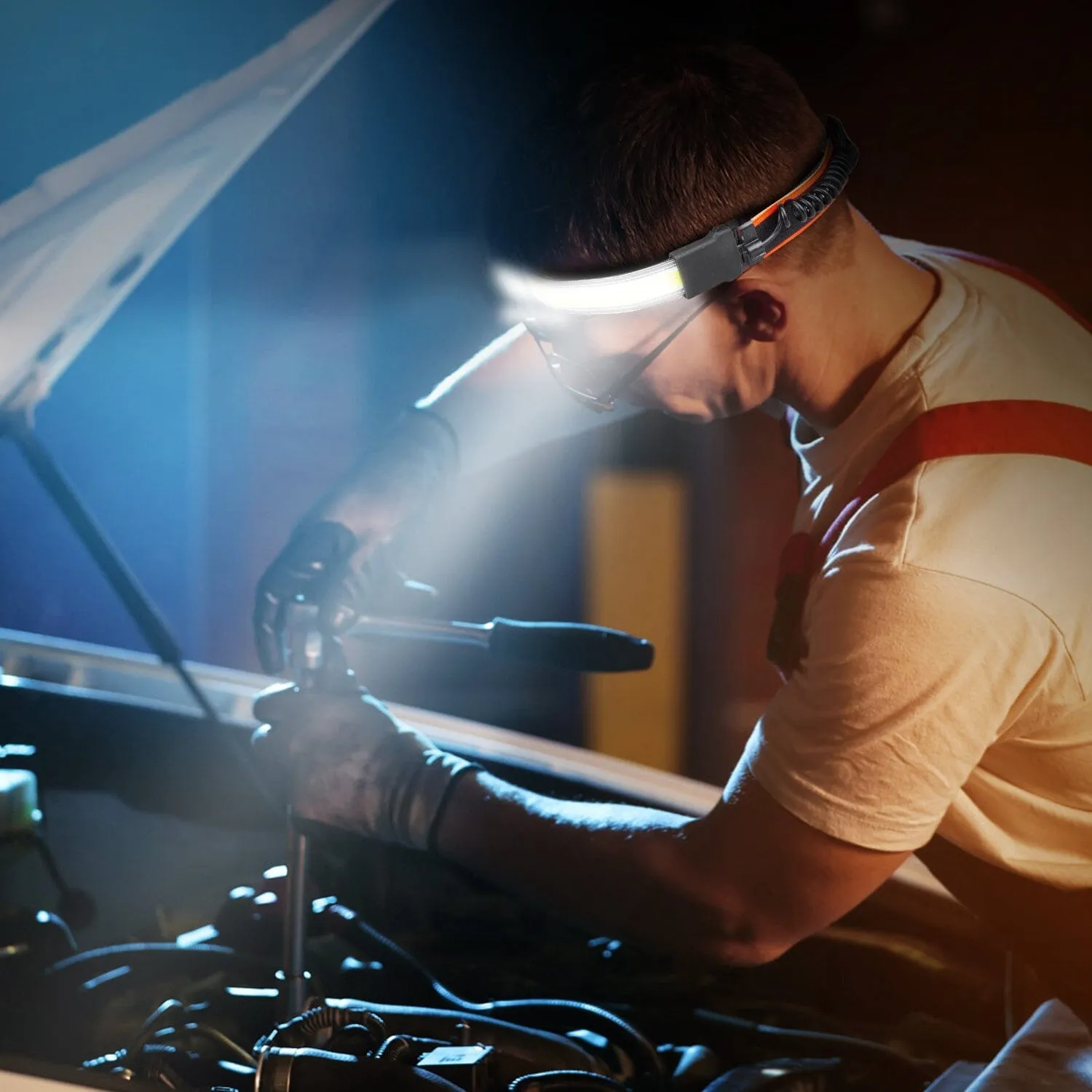 2-Pack: Rechargeable Headlamp 3 Light Modes Hand-Free