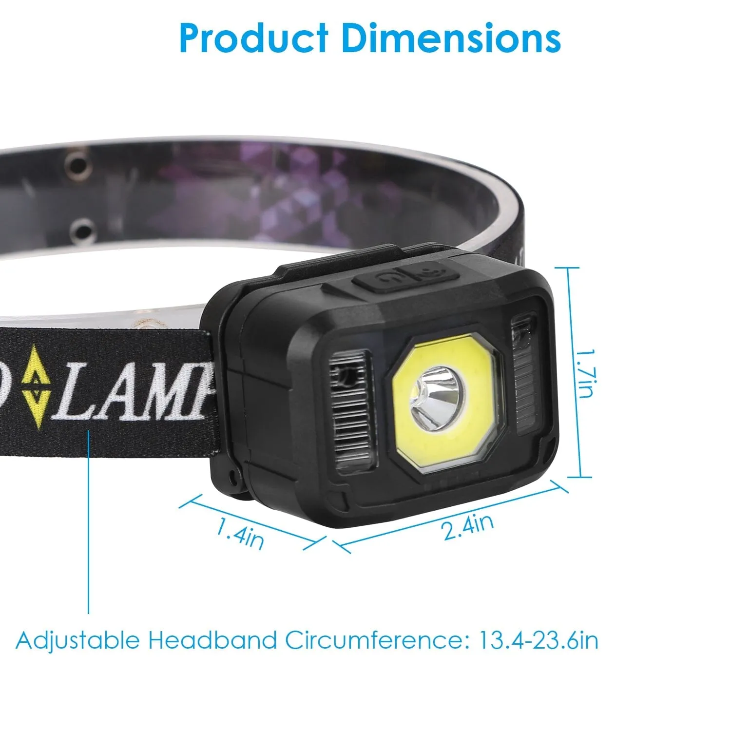 2-Pack: Rechargeable Motion Sensor Headlamp 6 Light Modes