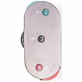 3-Dial Multi Color Metal Umpire Indicator