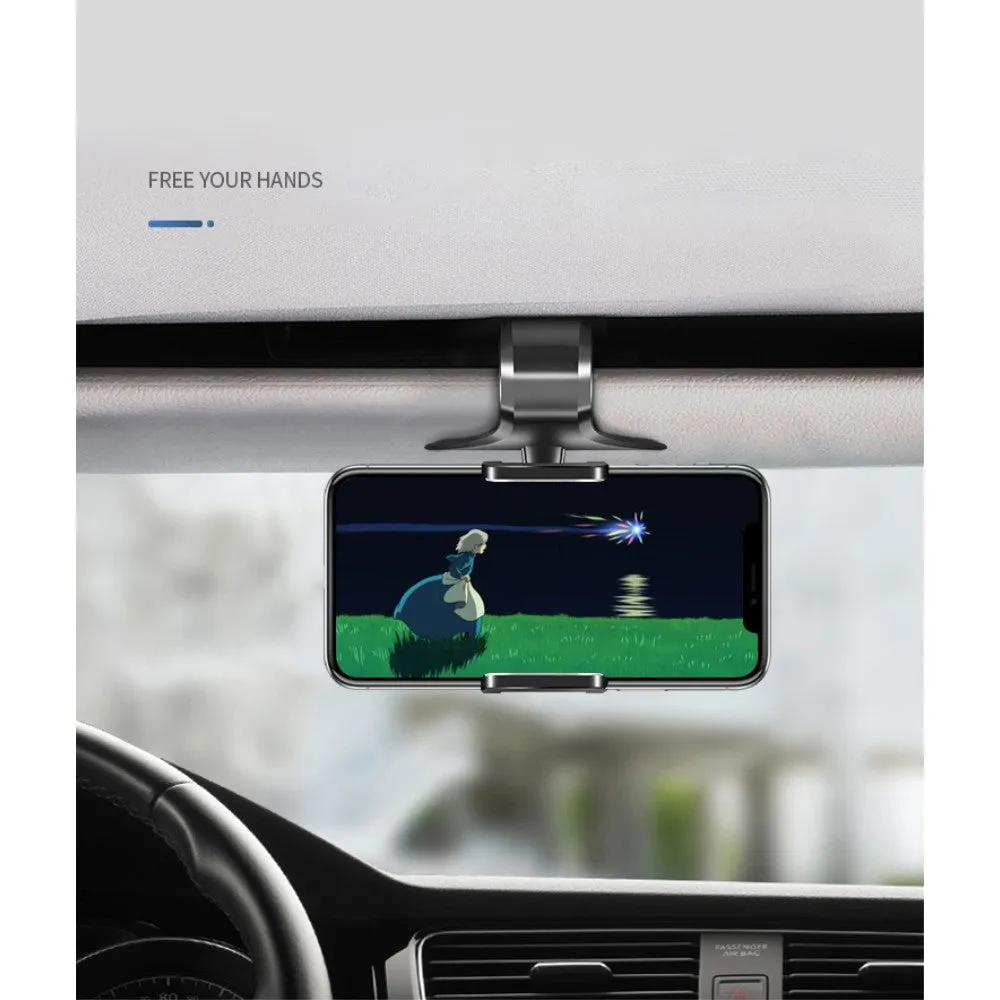 3 in 1 Car GPS Smartphone Holder: Dashboard / Visor Clamp   AC Grid Clip for myPhone Hammer Force - Black