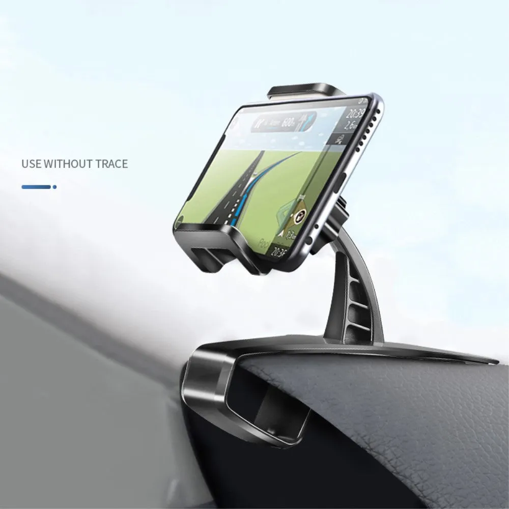 3 in 1 Car GPS Smartphone Holder: Dashboard / Visor Clamp   AC Grid Clip for Weimei Force X - Black