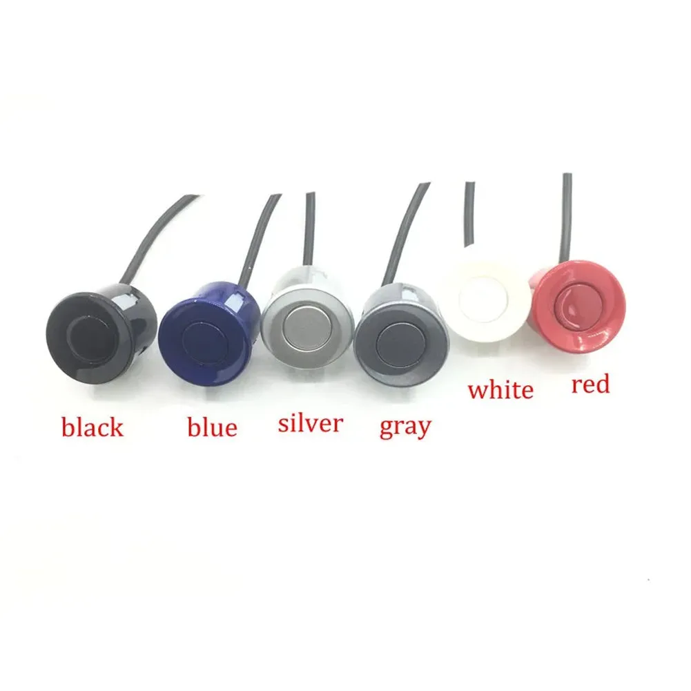 4 Parking Sensors LED Display Backlight Distance Parking Reverse
