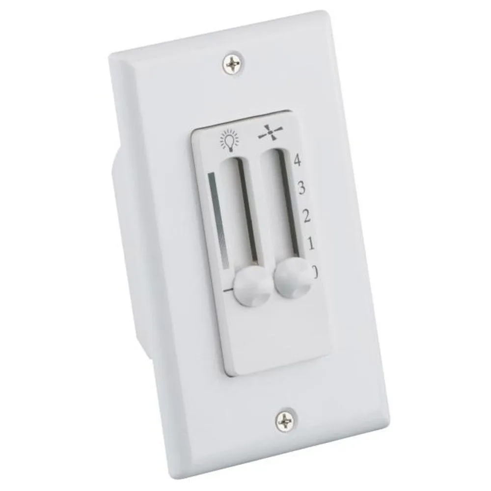 4-Speed Ceiling Fan and Light Dual-Slide Wall Control