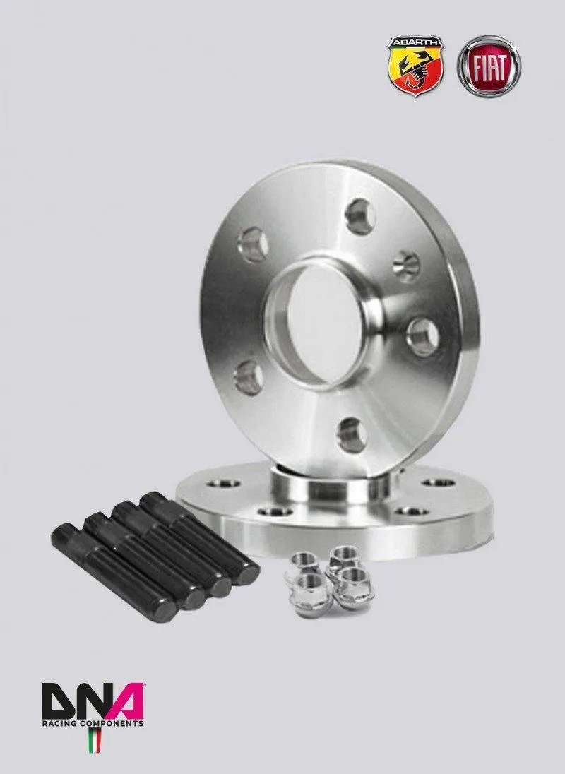Abarth 500 / 595 / 695 Motorsport Wheel Spacers Studs   Nuts Kits - Dna Racing