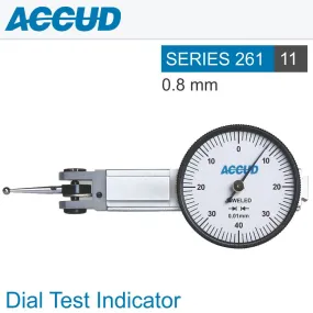 ACCUD DIAL TEST INDICATOR 0.8MM 30MM BEZELD 0.013MM ACC. 0.01MM GRAD AC261-008-11