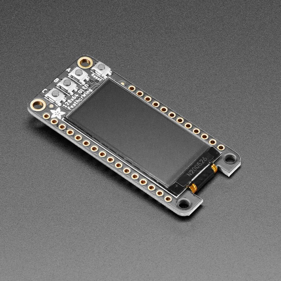 Adafruit FeatherWing OLED - 128x64 OLED Add-on For Feather