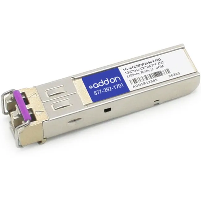 Addon Juniper Networks Sfp-Ge80Kcw1490-Et Compatible Taa Compliant 1000Base-Cwdm