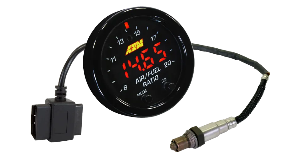 AEM X-Series Gauge (Wideband OBDII UEGO Air/Fuel AFR Sensor Controller) 30-0334