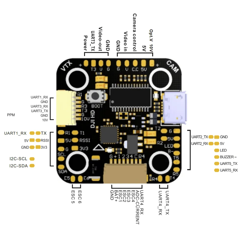 Aikon F7 Mini HD 20x20 V3 Flight Controller