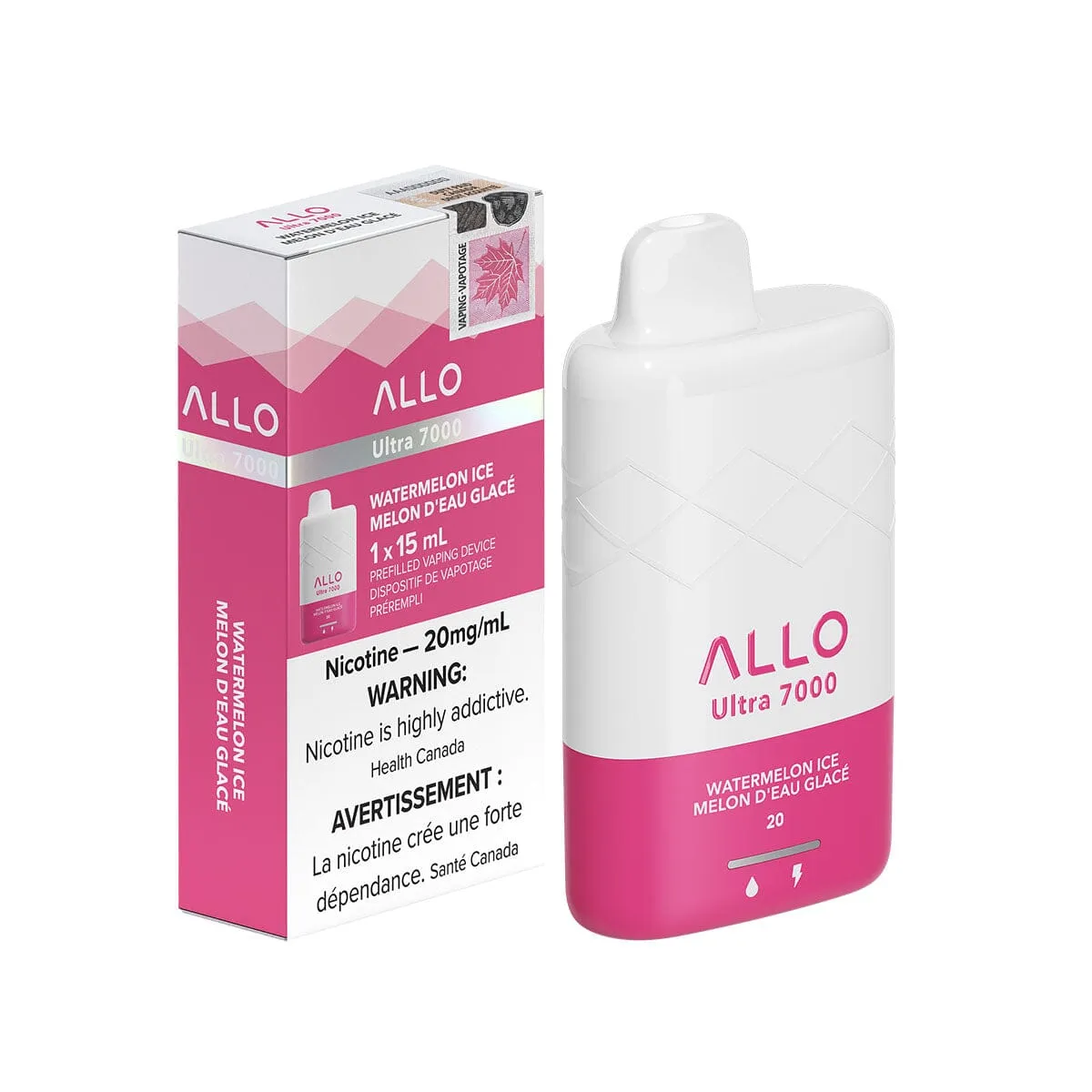Allo Ultra 7000 Watermelon Ice Disposable Vape Pen