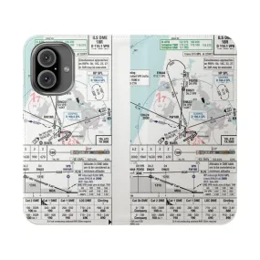 Amsterdam ILS 18R Inspired Phone Case for Aviation Enthusiasts