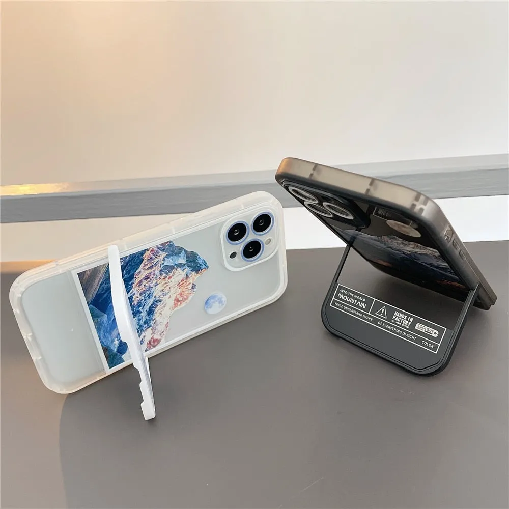 Anymob iPhone Flight Boarding Pass Invisible Wristband Bracket Phone Case Silicon Cover