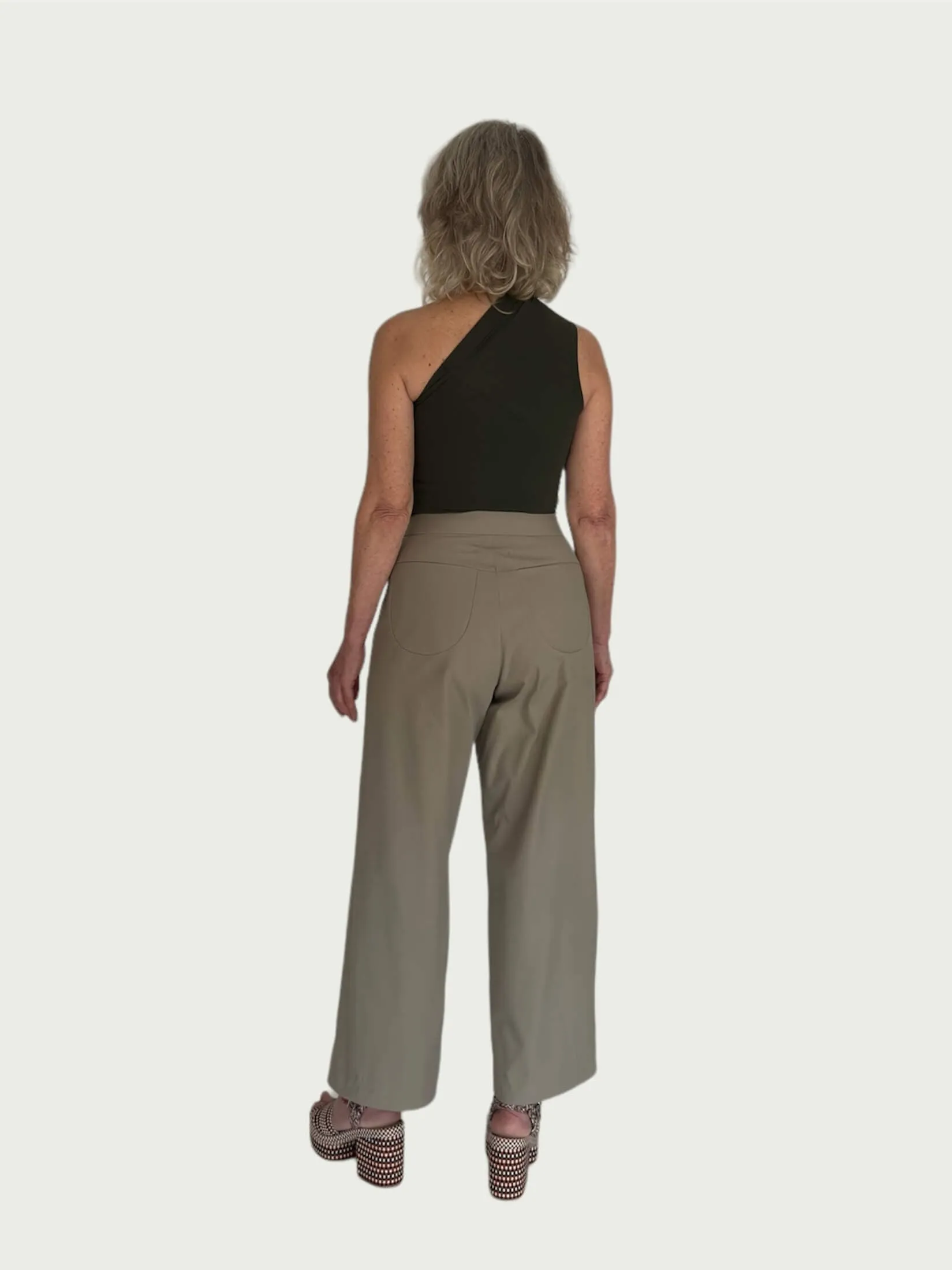 Asymmetrical Tank Top in Royal Fern