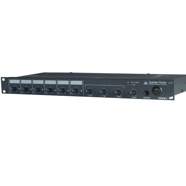 Australian Monitor MX61 Rack Mount Line Mixer  6 CHANNELS