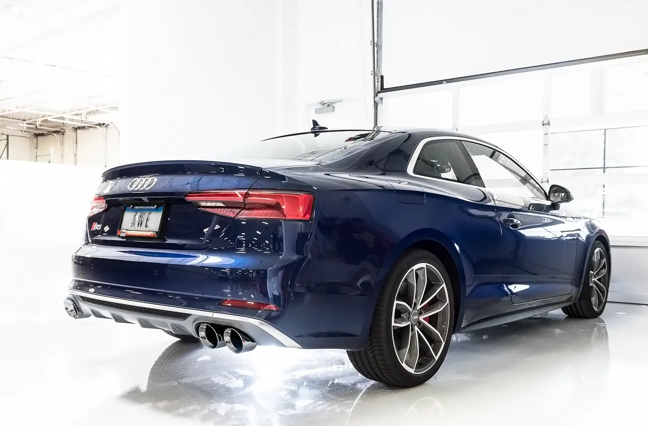 AWE Touring Edition Exhaust for Audi B9 S4 - Chrome Silver 102mm Tips