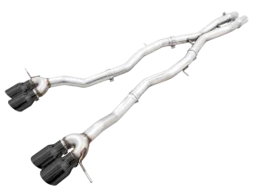 AWE Track Edition Catback Exhaust for BMW G8X M3/M4 - Diamond Black Tips