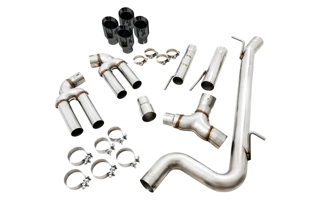 AWE Track Edition Exhaust for Audi 8V S3 - Diamond Black Tips, 102mm