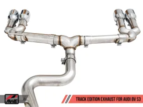 AWE Tuning Audi 8V S3 Track Edition Exhaust w/Diamond Black Tips 102mm