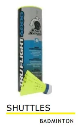 Black Knight Tru Flight 4000 Shuttles - 6 Pk