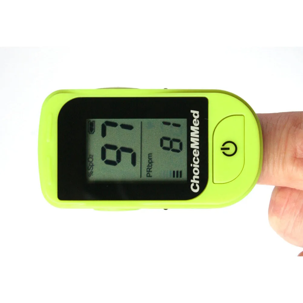 ChoiceMMed MD300-C15D Finger Pulse Oximeter - Green/White