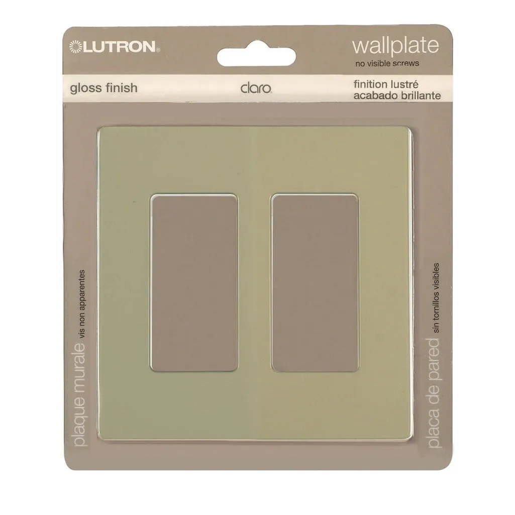 CLARO 2 GANG WALLPLATE IV