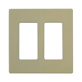 CLARO 2 GANG WALLPLATE IV