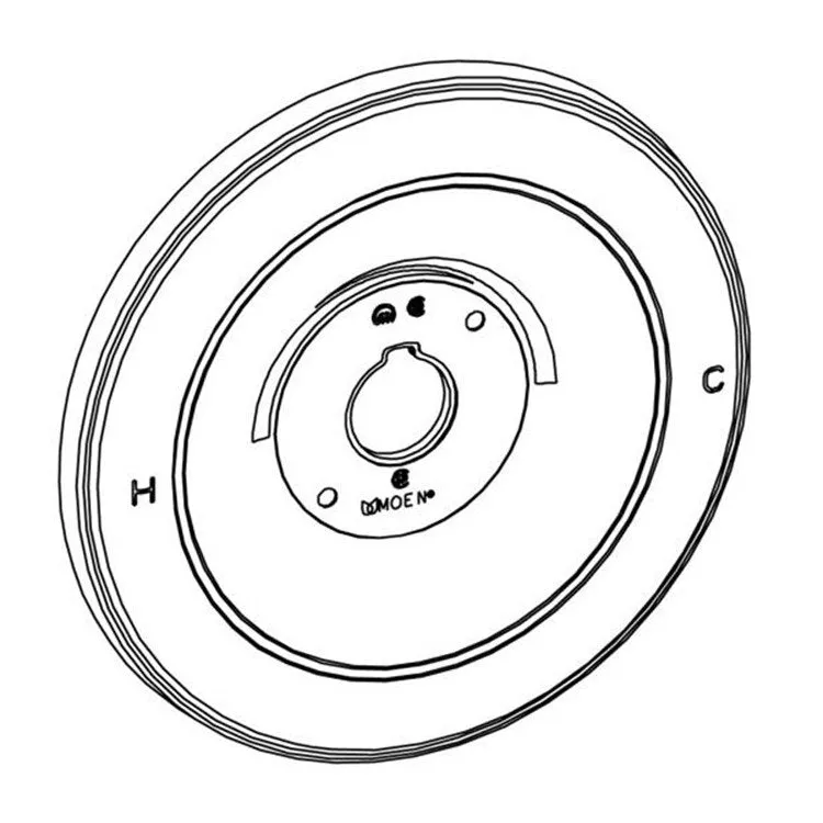 Commercial Replacement Escutcheon for Tub/Shower Faucet