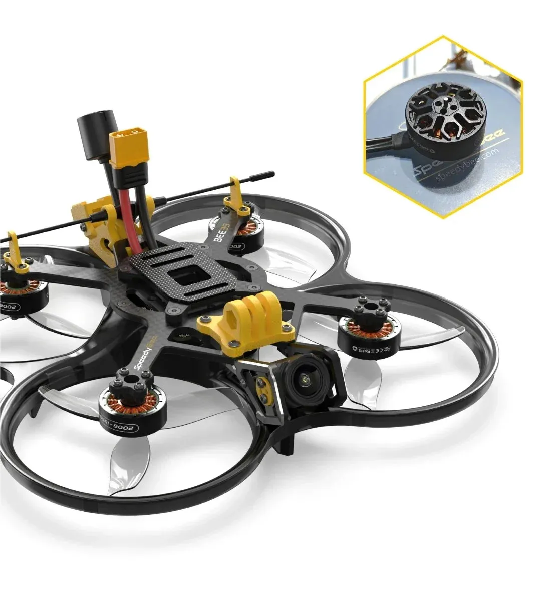 Compatible 2006-1950KV Brushless Motor for 3.5-Inch FPV Cinewhoop Drones