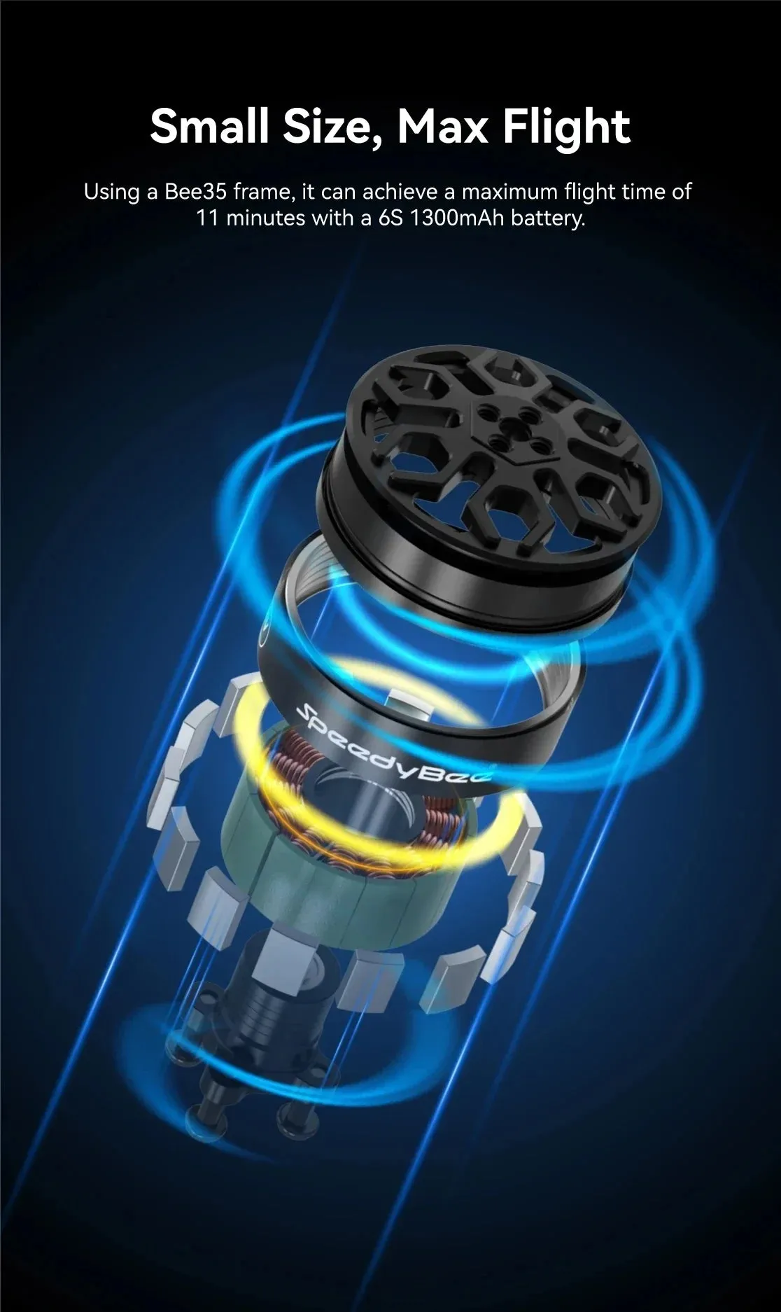 Compatible 2006-1950KV Brushless Motor for 3.5-Inch FPV Cinewhoop Drones