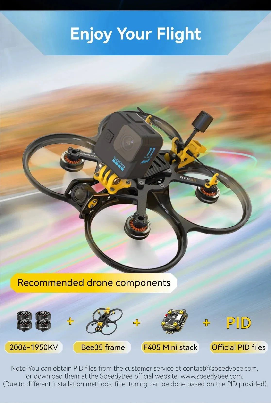 Compatible 2006-1950KV Brushless Motor for 3.5-Inch FPV Cinewhoop Drones