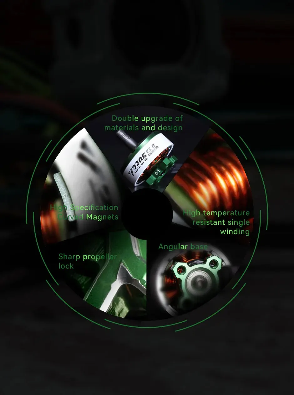 Compatible Brushless Motor 1750KV-2550KV 4S/6S for FPV Freestyle Drones
