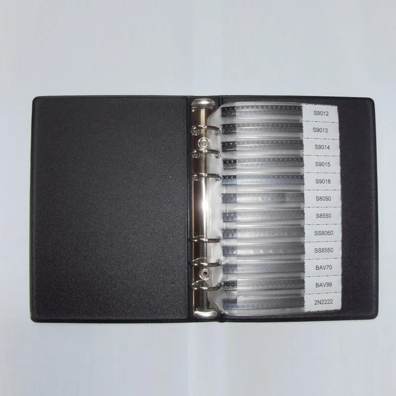Daily Use SMD Transistor Sample Book 36valuesx25pc=900pcs Triode Assorted Kit S9012 SS8050 BAV70 2N5551 SI2300 BAT54A TL431 etc