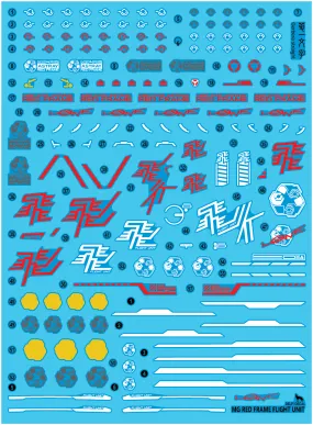 DD MG Astray Red Frame Flight Unit Water Decal