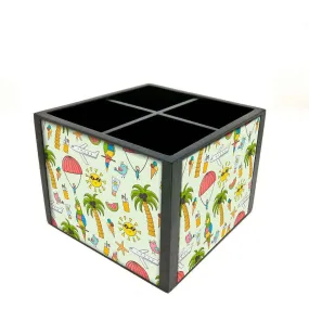 Desk Organizer For Stationery -  Summer Time