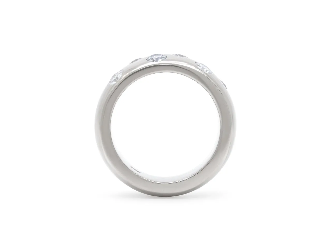 Diamond Band in 18K White Gold