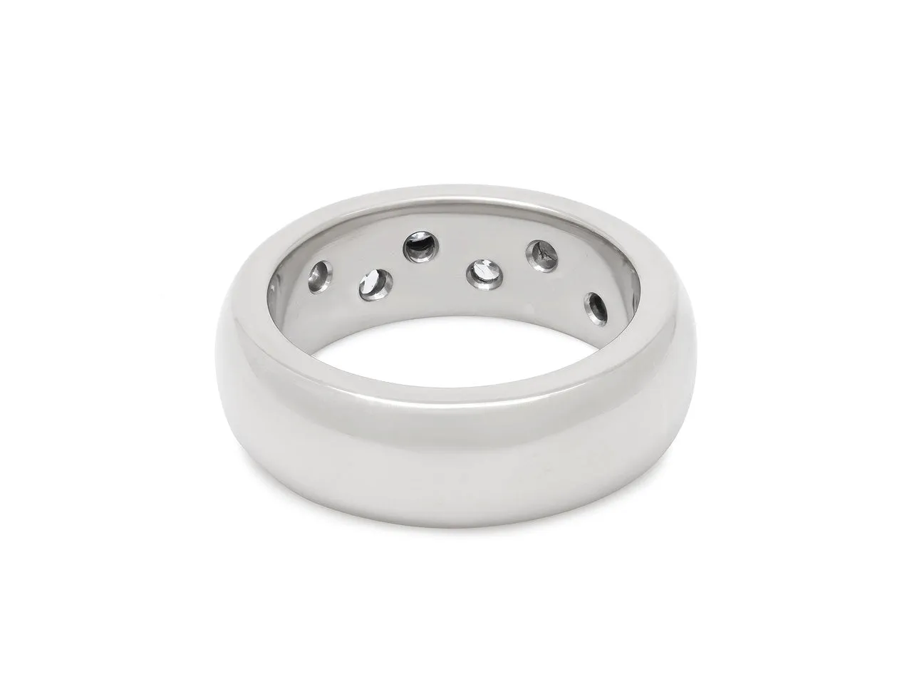 Diamond Band in 18K White Gold