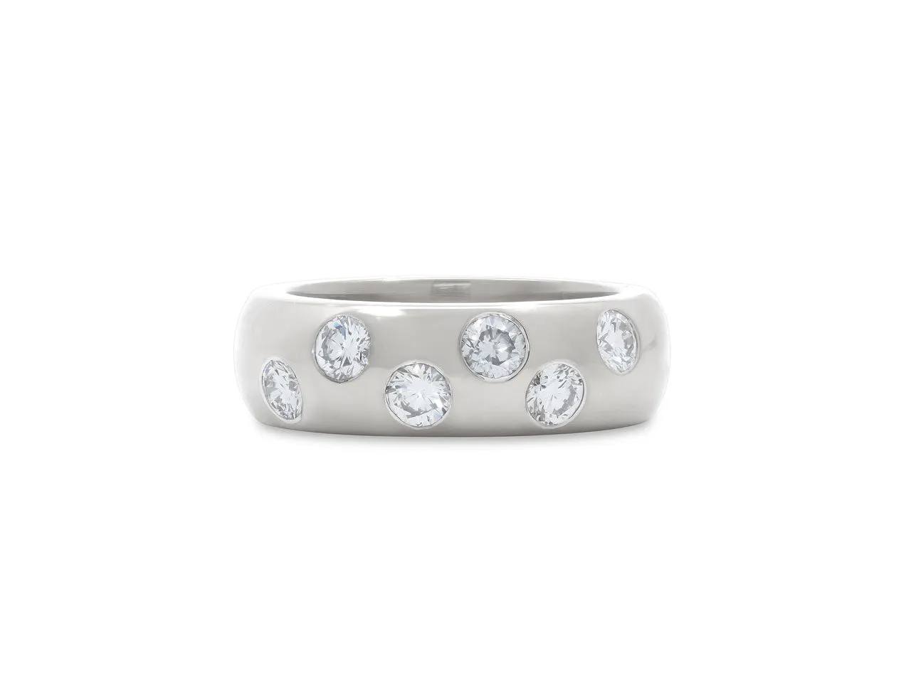 Diamond Band in 18K White Gold