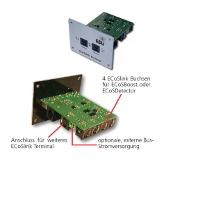 ESU HO 50093  ECoSlink Terminal, distribution module for ECoS, CS1, CS2, with Cables