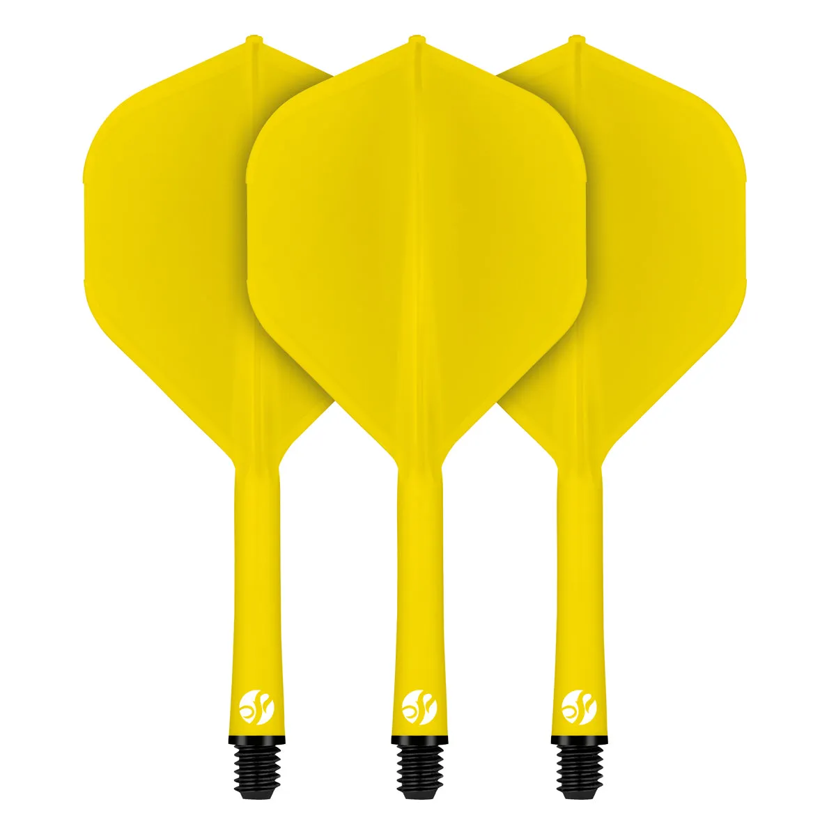 Flight Deck Yellow One Piece Dart Flight and Shaft System by Shot