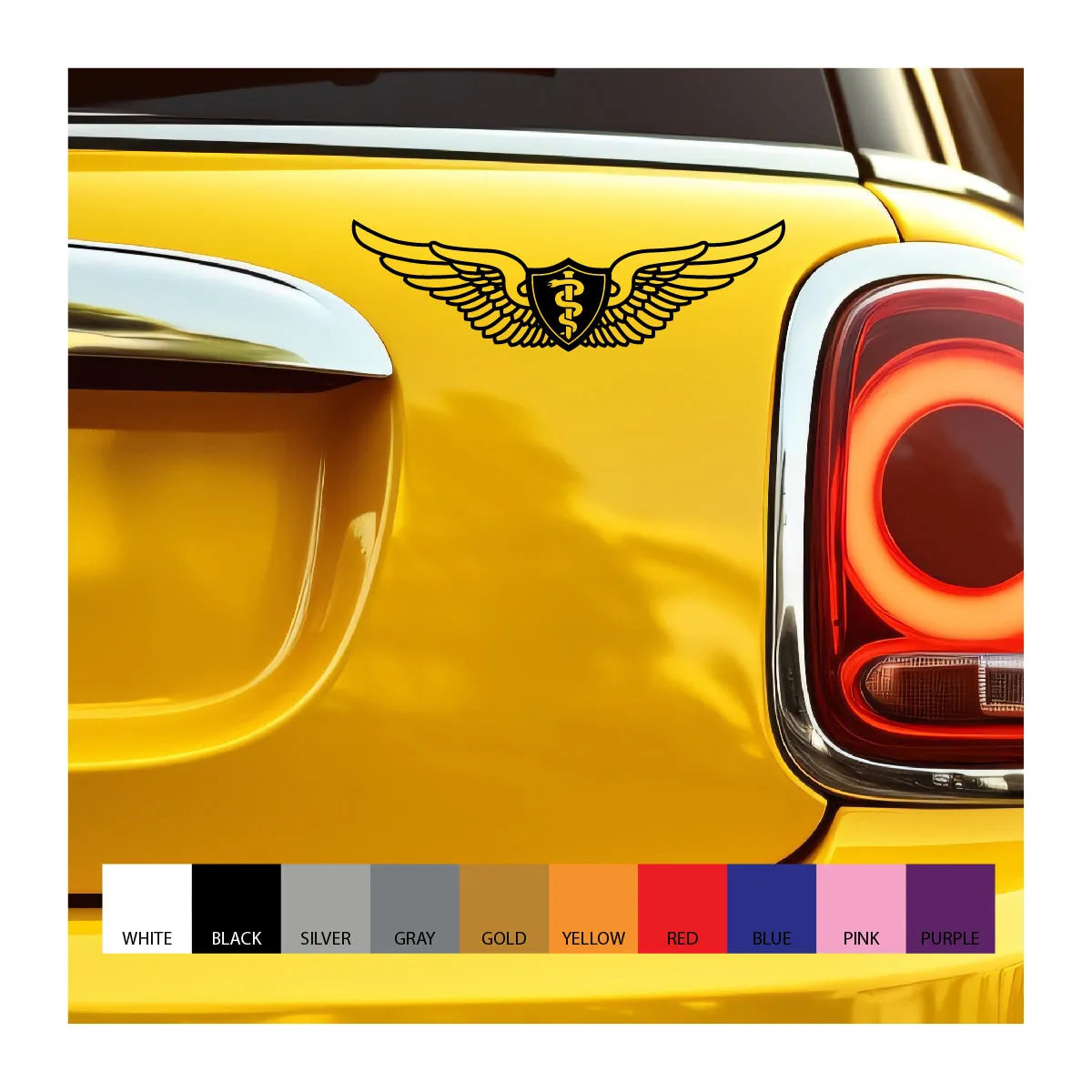 Flight Surgeon Wings Vinyl Decal