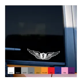 Flight Surgeon Wings Vinyl Decal