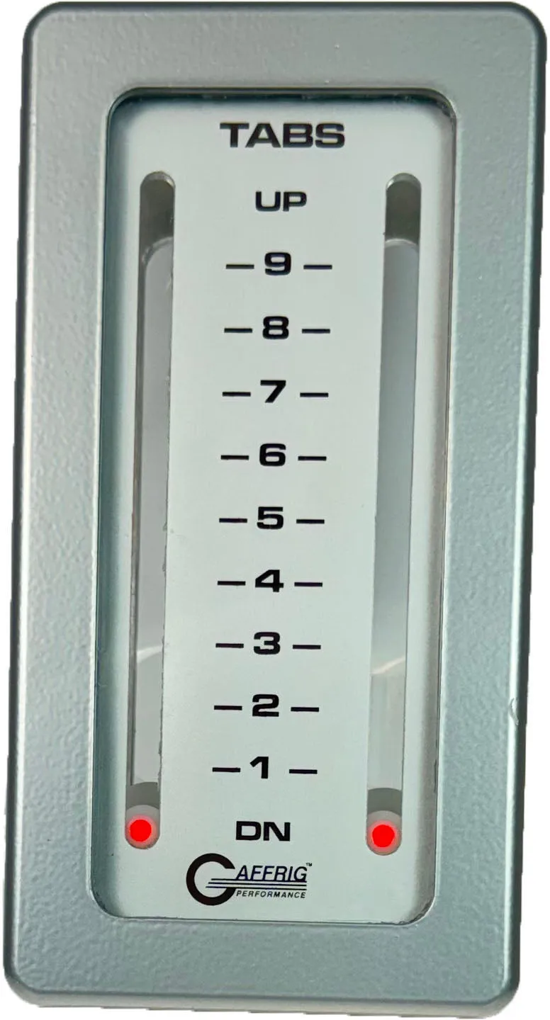 GAFFRIG PART #203 MECHANICAL INDICATOR 2 TABS - WHITE CARD