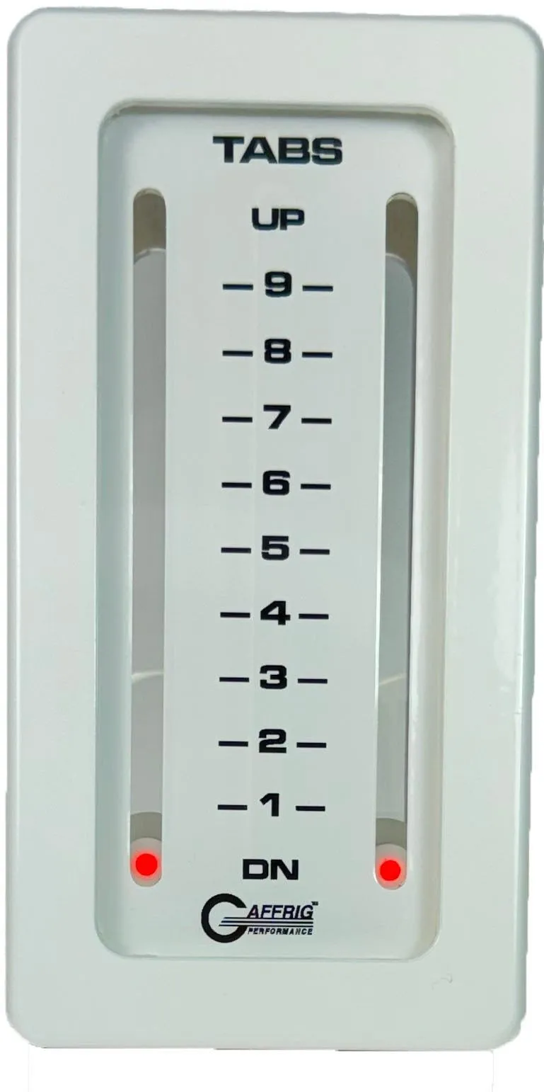 GAFFRIG PART #203 MECHANICAL INDICATOR 2 TABS - WHITE CARD