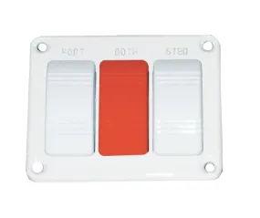 GAFFRIG PART #266 PANEL - 2 TABS 1 OVERRIDE - SWITCHES W/RED OVERRIDE
