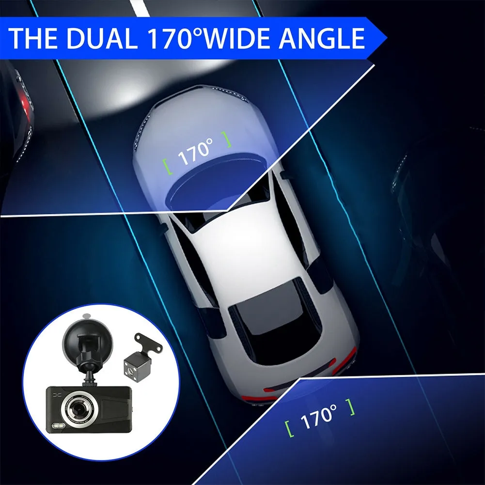 H17 4-inch Touch-screen Car Dash Cam Super Night Vision Full HD