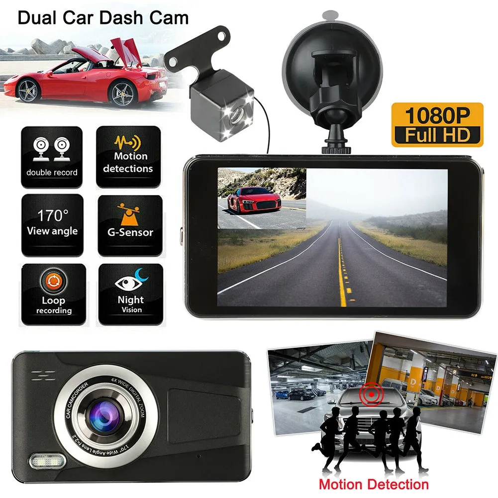 H17 4-inch Touch-screen Car Dash Cam Super Night Vision Full HD