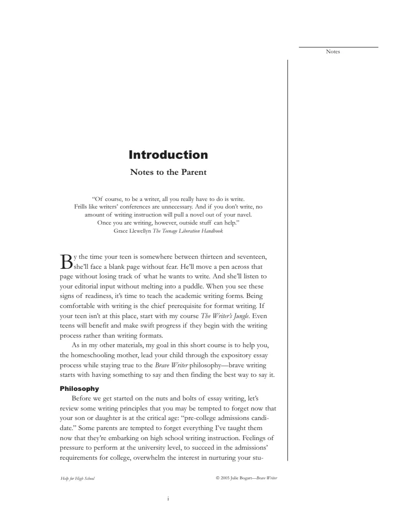 Help for High School