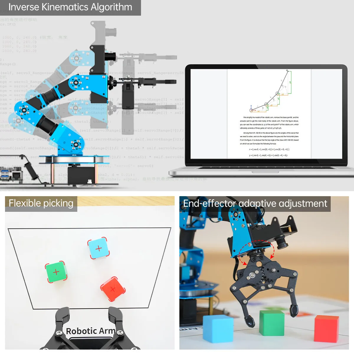 Hiwonder ArmPi FPV AI Vision Raspberry Pi 5 ROS Robotic Arm with Python Open Source