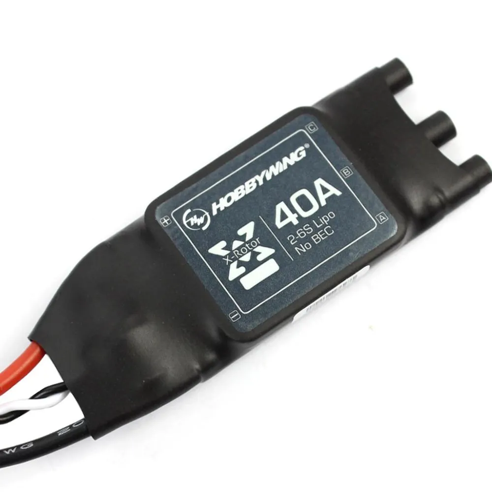 Hobbywing XRotor 40A OPTO Brushless ESC 2-6S 26g For RC Multicopters DJI HWX40A